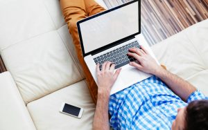 man on laptop