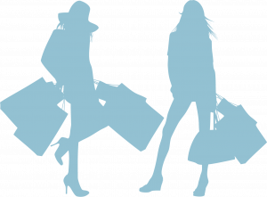 Women Shopping Silhouettes