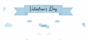 Valentines day infographic header
