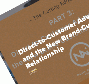 Screenshot of NAI article:Direct to Consumer Advertising and the New Brand-ConsumerRelationship