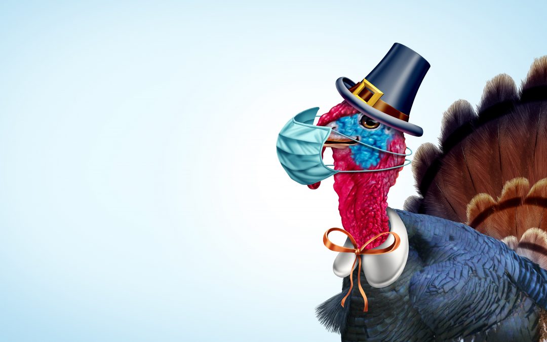 turkey with mask coronavirus covid-19 thanksgiving 2020
