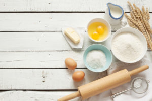 Baking,Cake,In,Rustic,Kitchen,-,Dough,Recipe,Ingredients,(eggs,