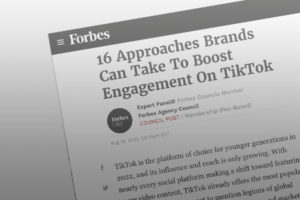 title of webpage 16 Approaches Brands Can Take To Boost Engagement On TikTok bidtellect CEO lon otremba