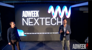 Photo of Chris Kane and Arthur Hainline at Adweek Nextech 2022 bidtellect